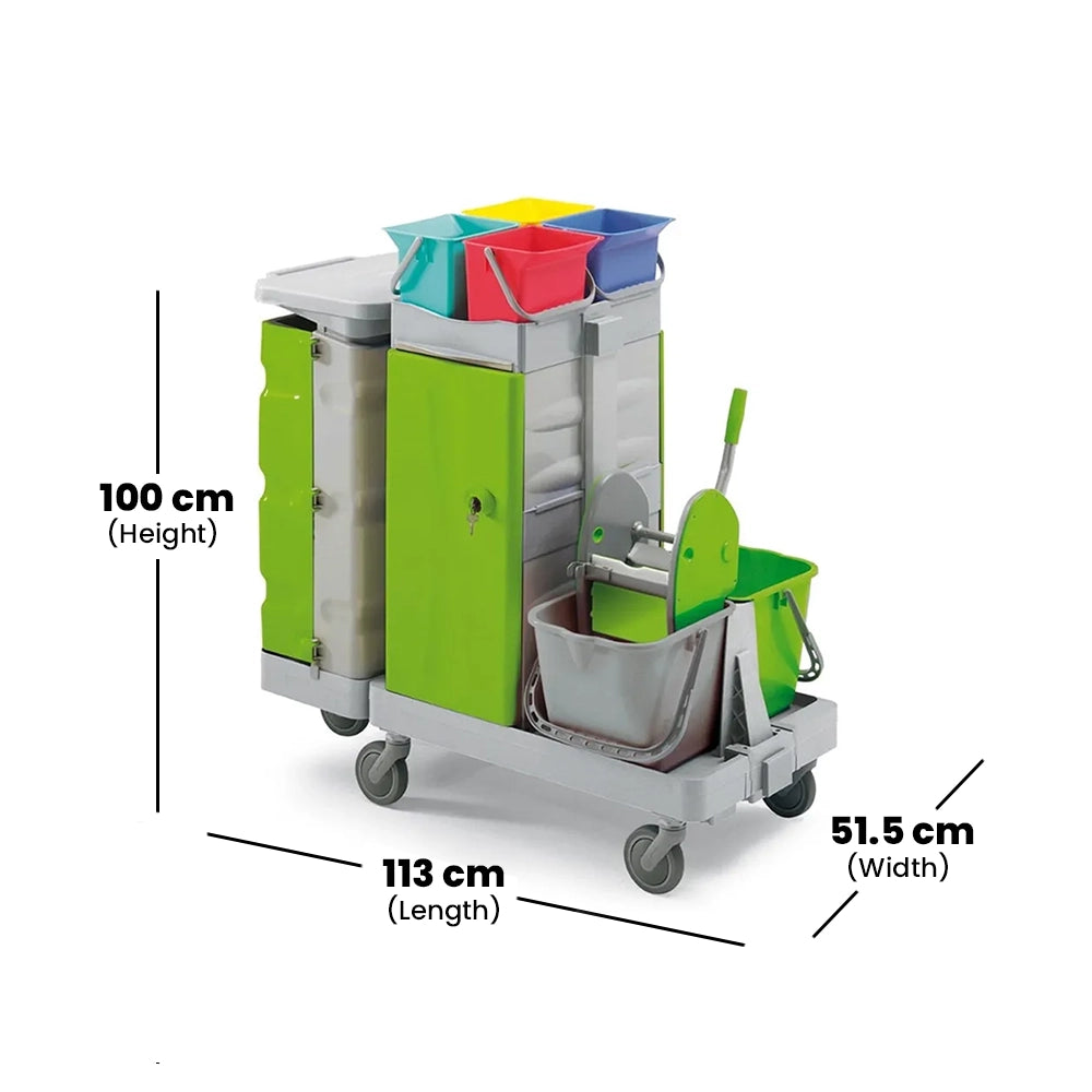 THS RSANTARES12 Multipurpose Service Trolley With Twin Bucket