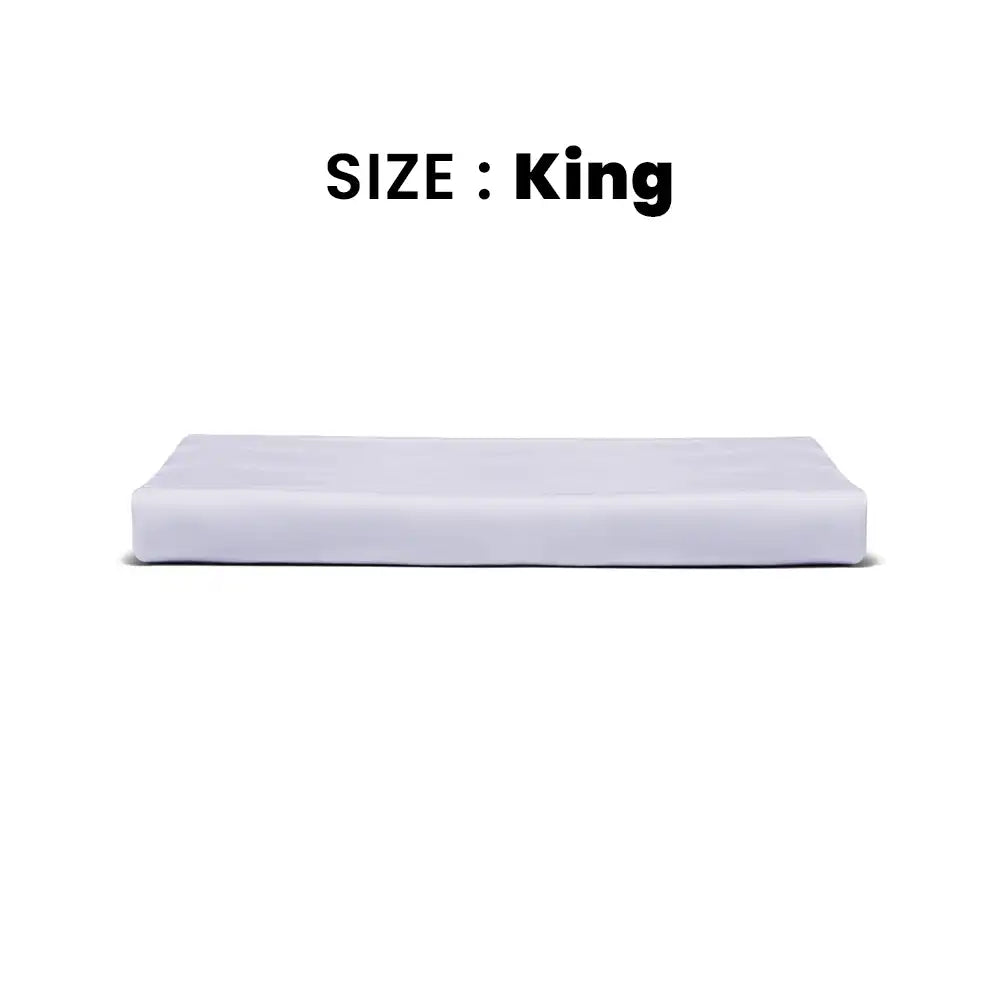 ths giza cotton king flat bed sheet grey