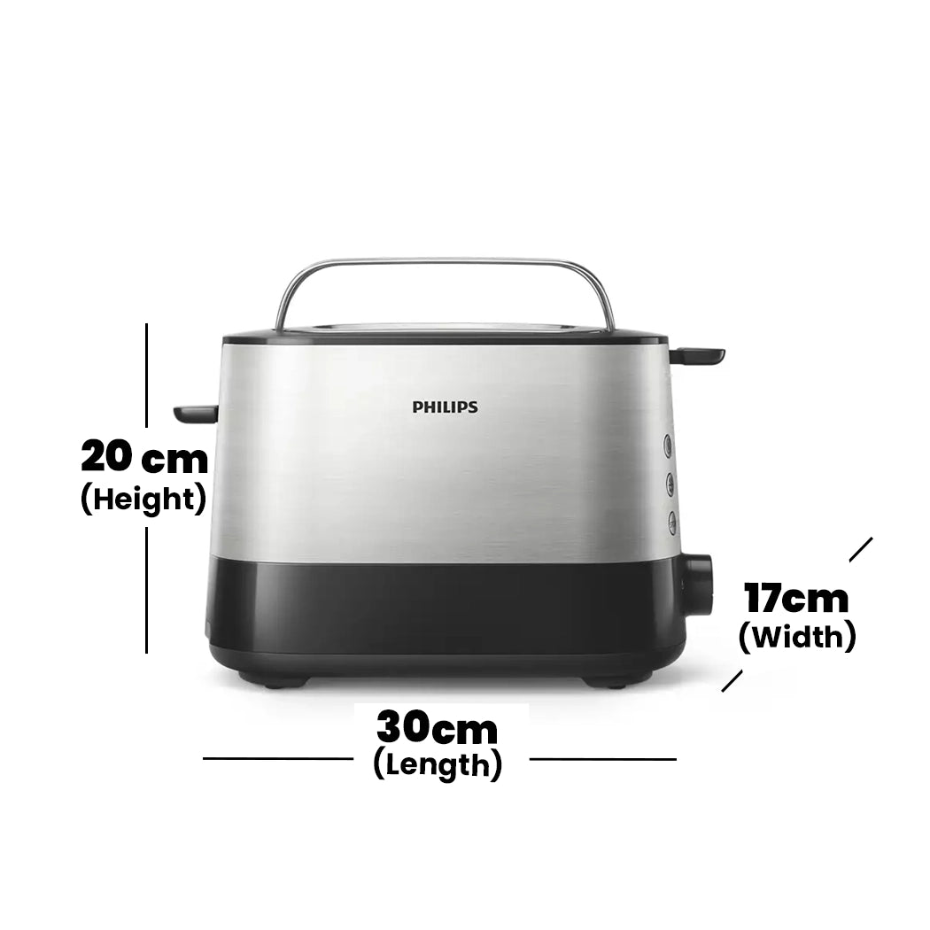 Philips Vivo Toaster, 2 Extra Wide Slots, 950 W