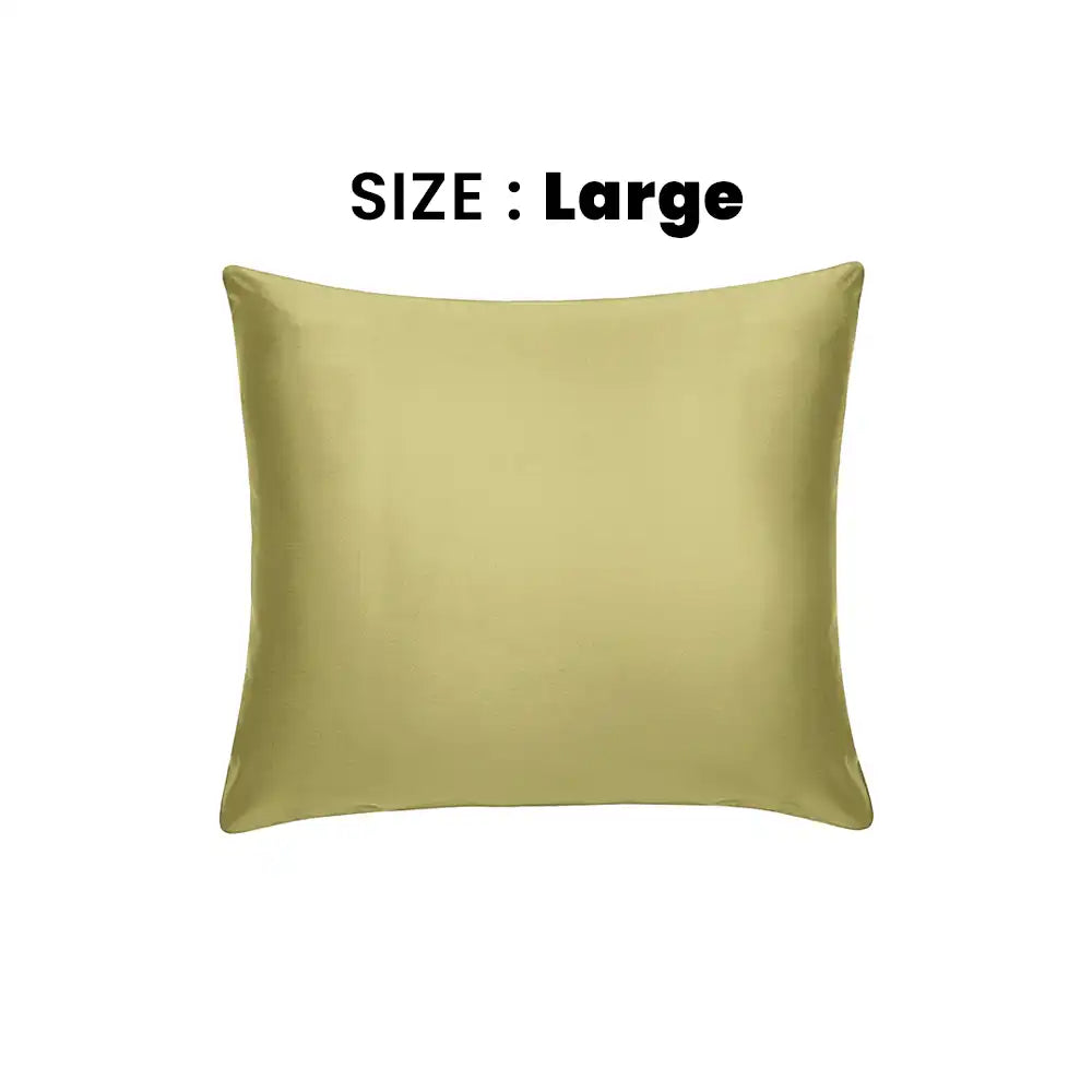 ths giza cotton large cushion cover sage green