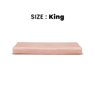 ths giza cotton king flat bed sheet pastel pink