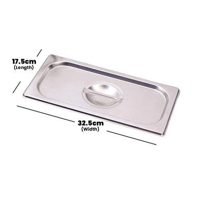 Viraj Stainless Steel GN 1/3 Pan with Lid