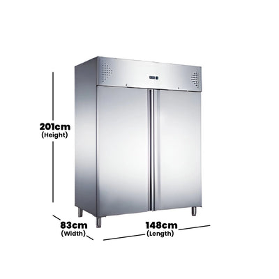 hurakan-stainless-steel-refrigerator-6-shelves-volume-1300l-0-77kw