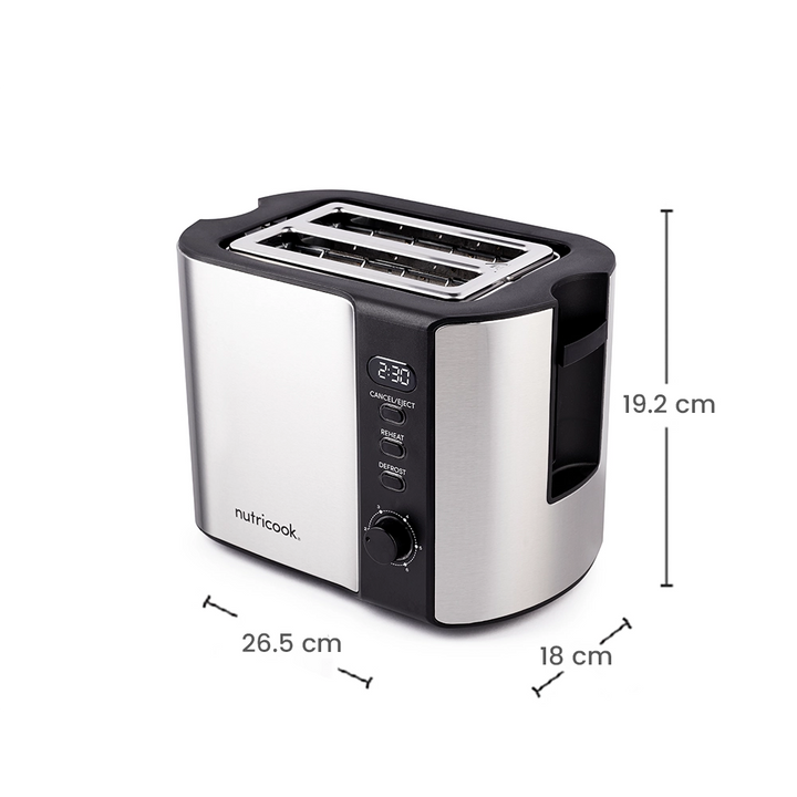 nutricook digital toaster with digital control t102s 800 w