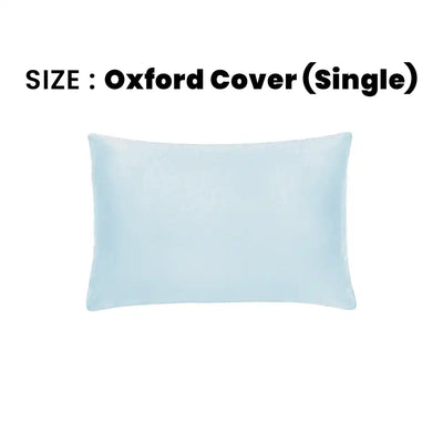 ths giza cotton single oxford pillow cover baby blue