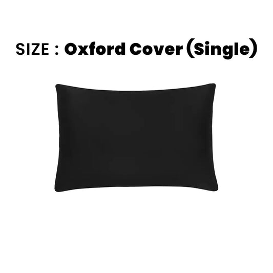 ths giza cotton single oxford pillow cover onyx