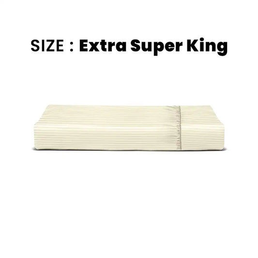 ths zen stripes extra super king fitted cotton bed sheet porpoise