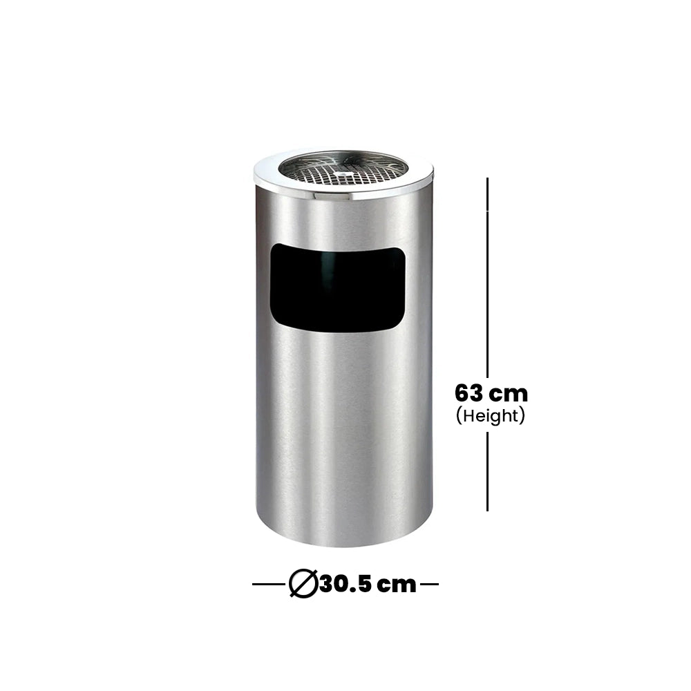 THS HS-12A Stainless Steel Ashtray Bin 16L