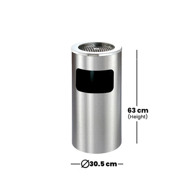 THS HS-12A Stainless Steel Ashtray Bin 16L