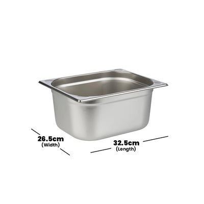 Viraj Stainless Steel GN 1/2 Pan, Height 15CM