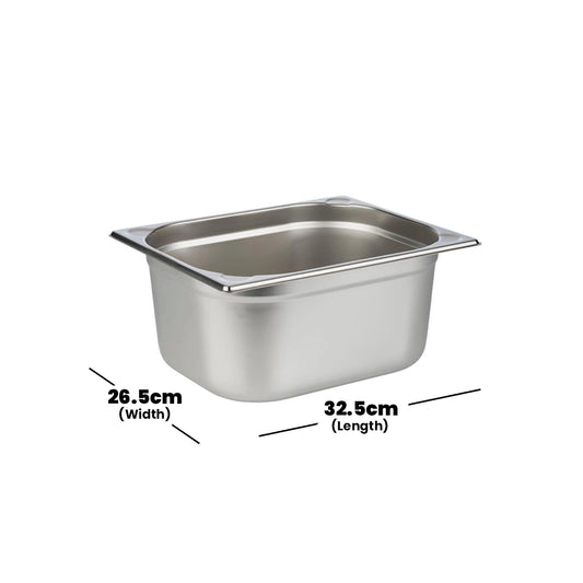 Viraj Stainless Steel GN 1/2 Pan, Height 15CM