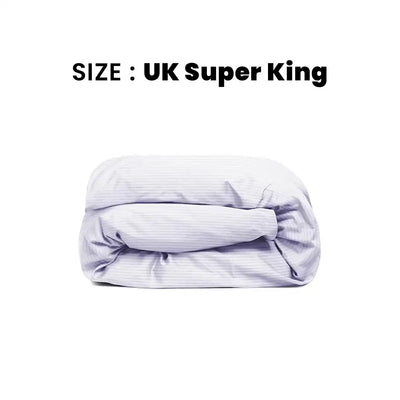 ths zen stripes uk super king duvet cover grey