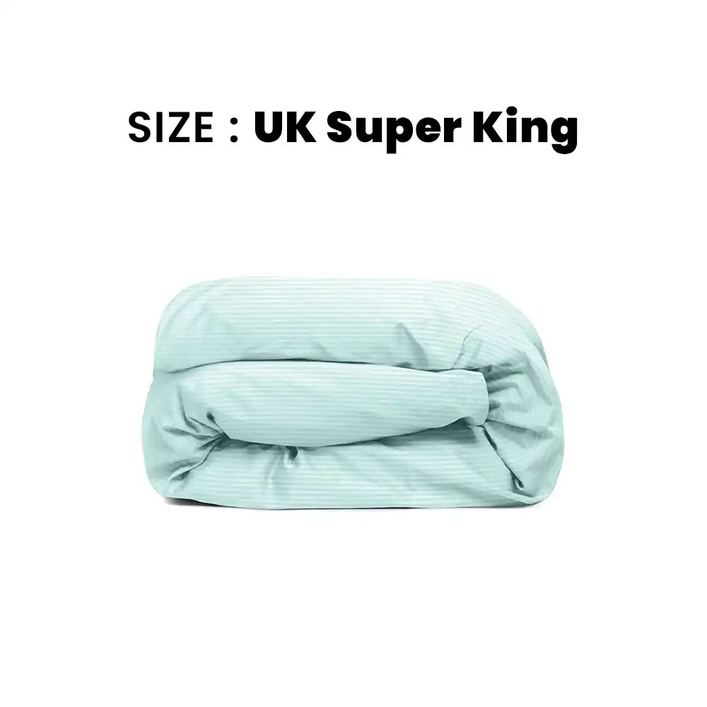 ths zen stripes uk super king duvet cover baby blue