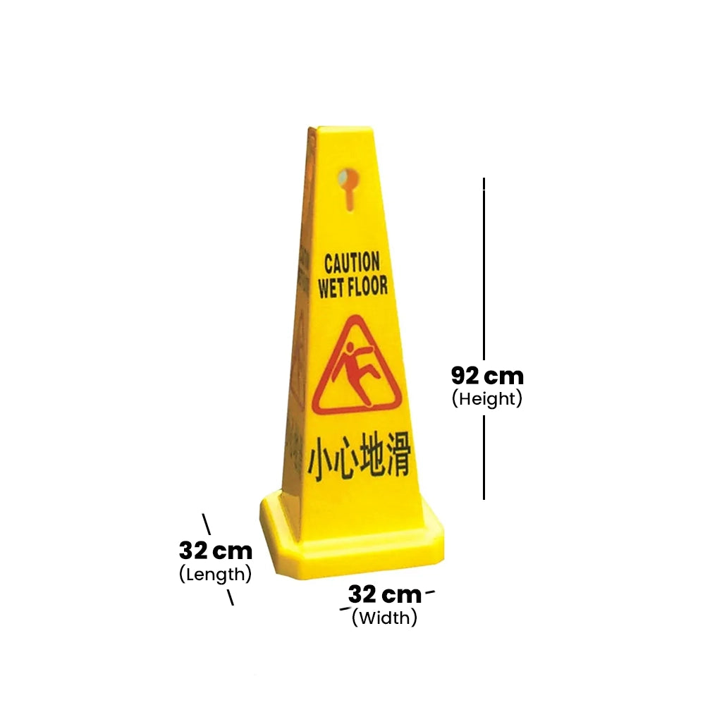 THS AF03542L Caution Wet Floor Sign Cone