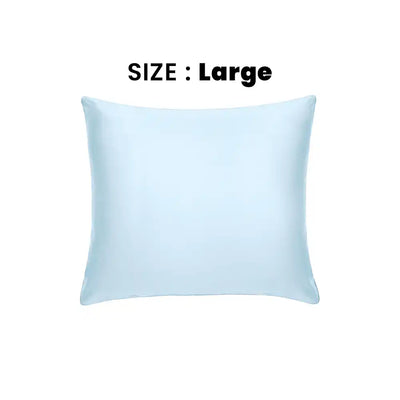 ths giza cotton large cushion cover baby blue