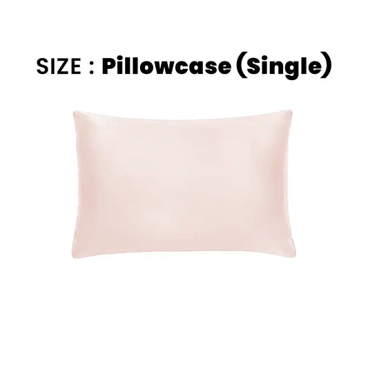 ths giza cotton single pillowcase pastel pink