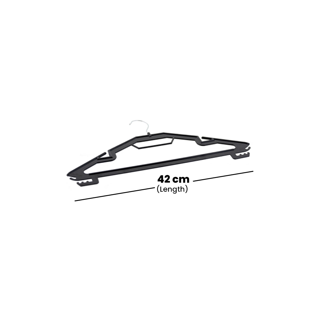 Tribeca Polycarbonate Black Standard Hanger, BOX QUANTITY 120 PCS