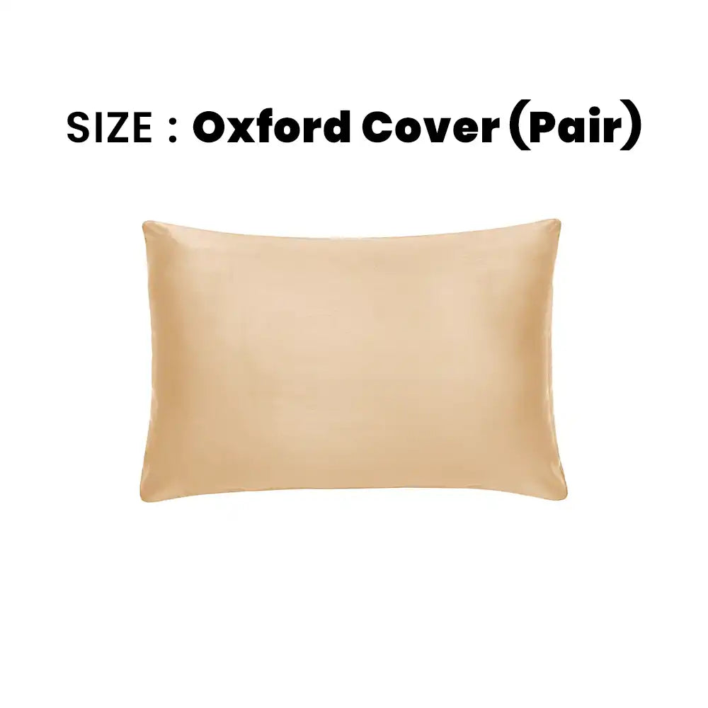 ths giza cotton oxford pillow cover pair beige