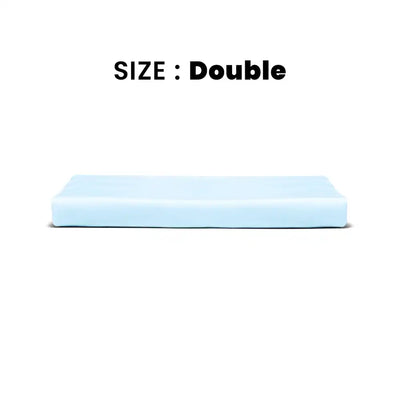 ths giza cotton double flat bed sheet baby blue