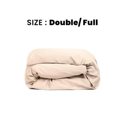 ths zen stripes double full duvet cover pearl