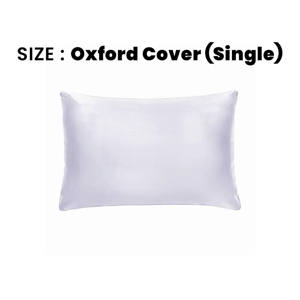 ths giza cotton single oxford pillow cover grey