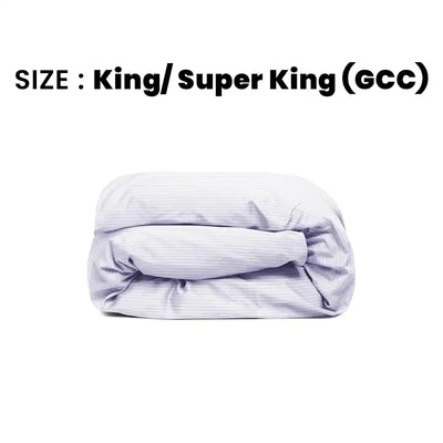 ths zen stripes king super king duvet cover grey