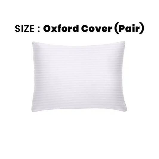 ths zen stripes cotton oxford pillow cover pair white