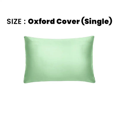 ths giza cotton single oxford pillow cover sage green