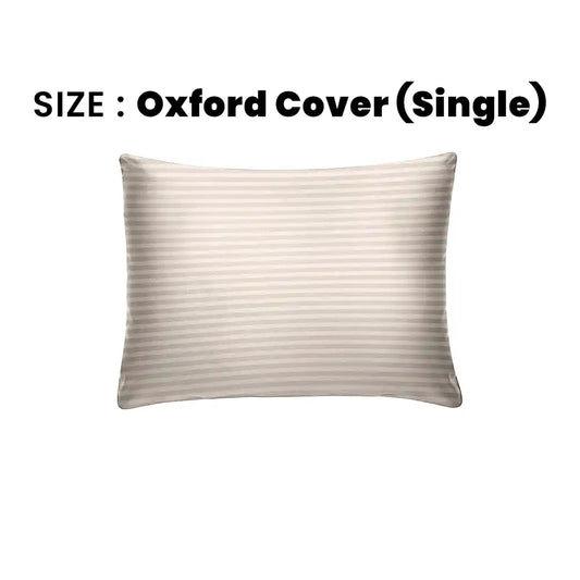 ths zen stripes single cotton oxford pillow cover pearl