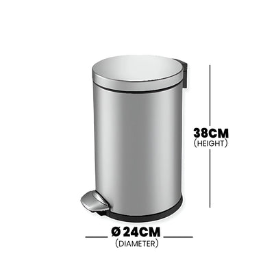 THS Stainless Steel Top in Fingerprint-Resistant Bin,     12 L, 2 pcs