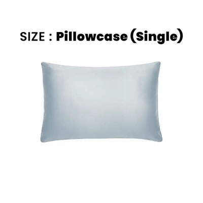 ths giza cotton single pillowcase silver grey