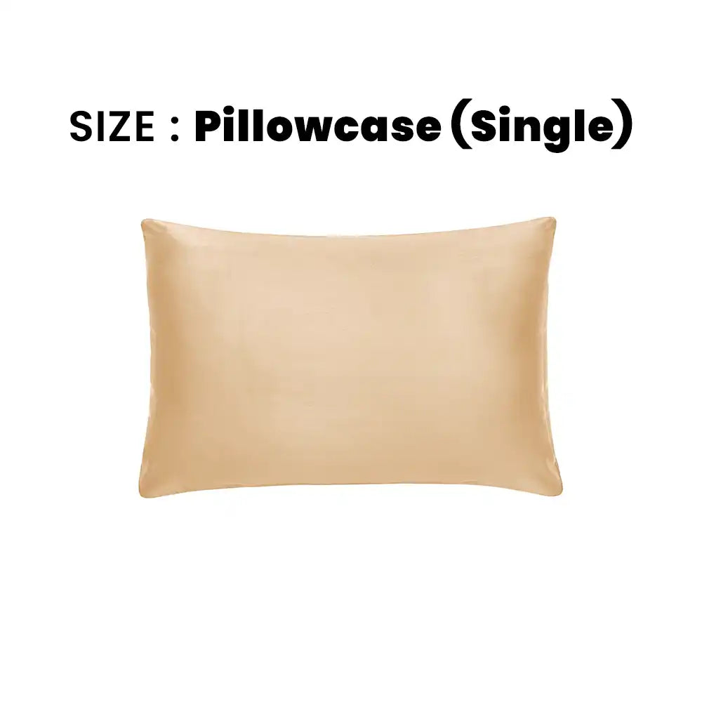 ths giza cotton single pillowcase beige