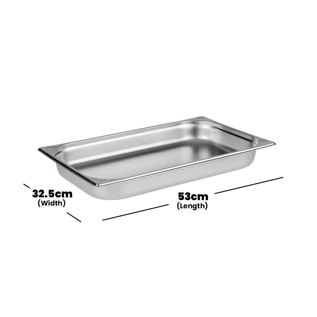 Viraj Stainless Steel GN  1/1 Pan, Height 6.5CM