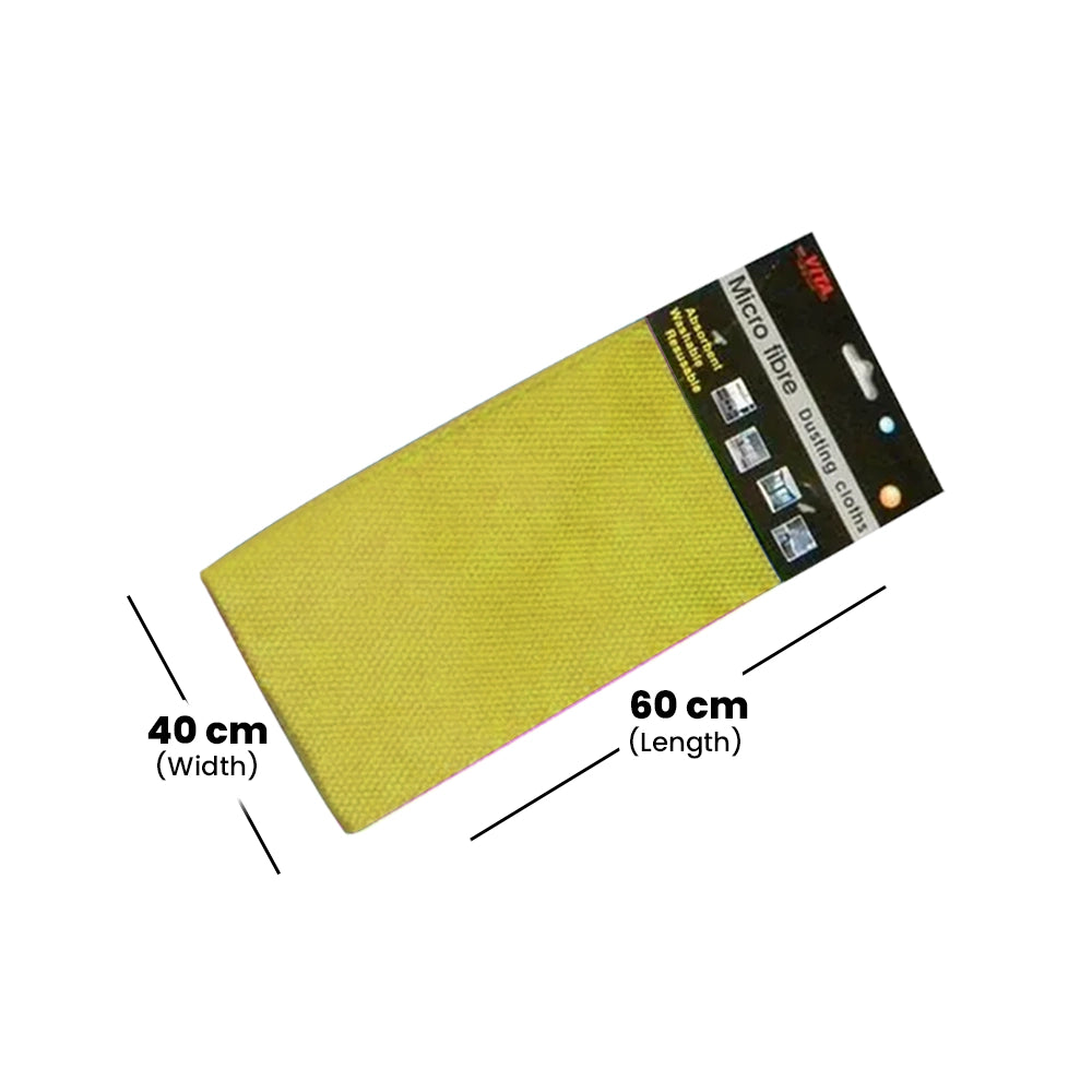 THS CJ5714 Yellow Microfiber Cloth Diamond Shape 40 x 60cm