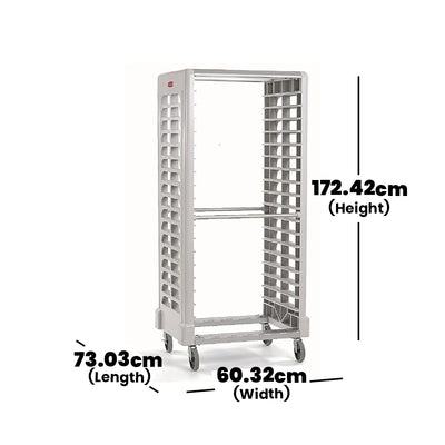 rubbermaid 18 slot max system end loader food pan rack