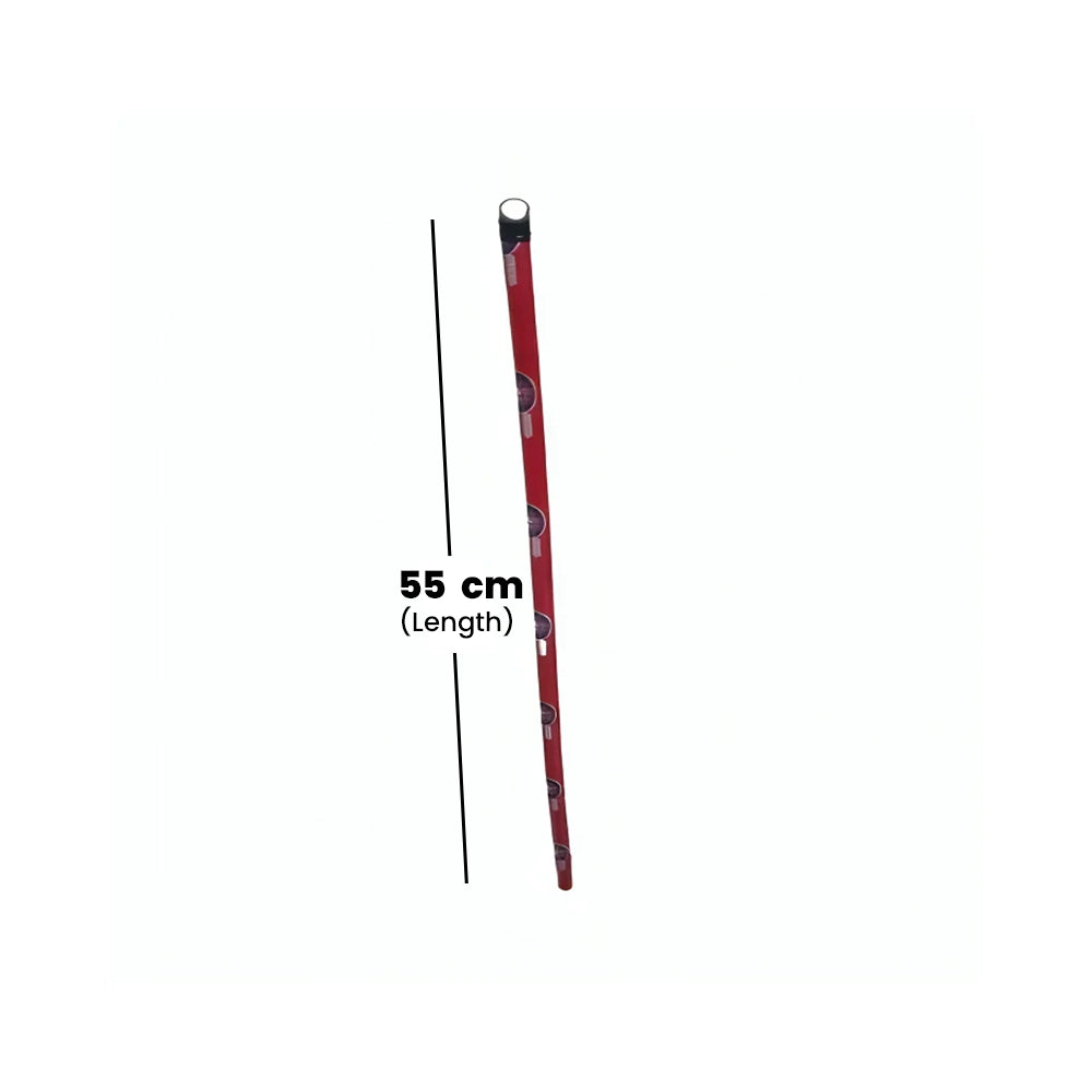 THS CJ999TH Red Plastic Coated Wooden Handle With Thread 120cm