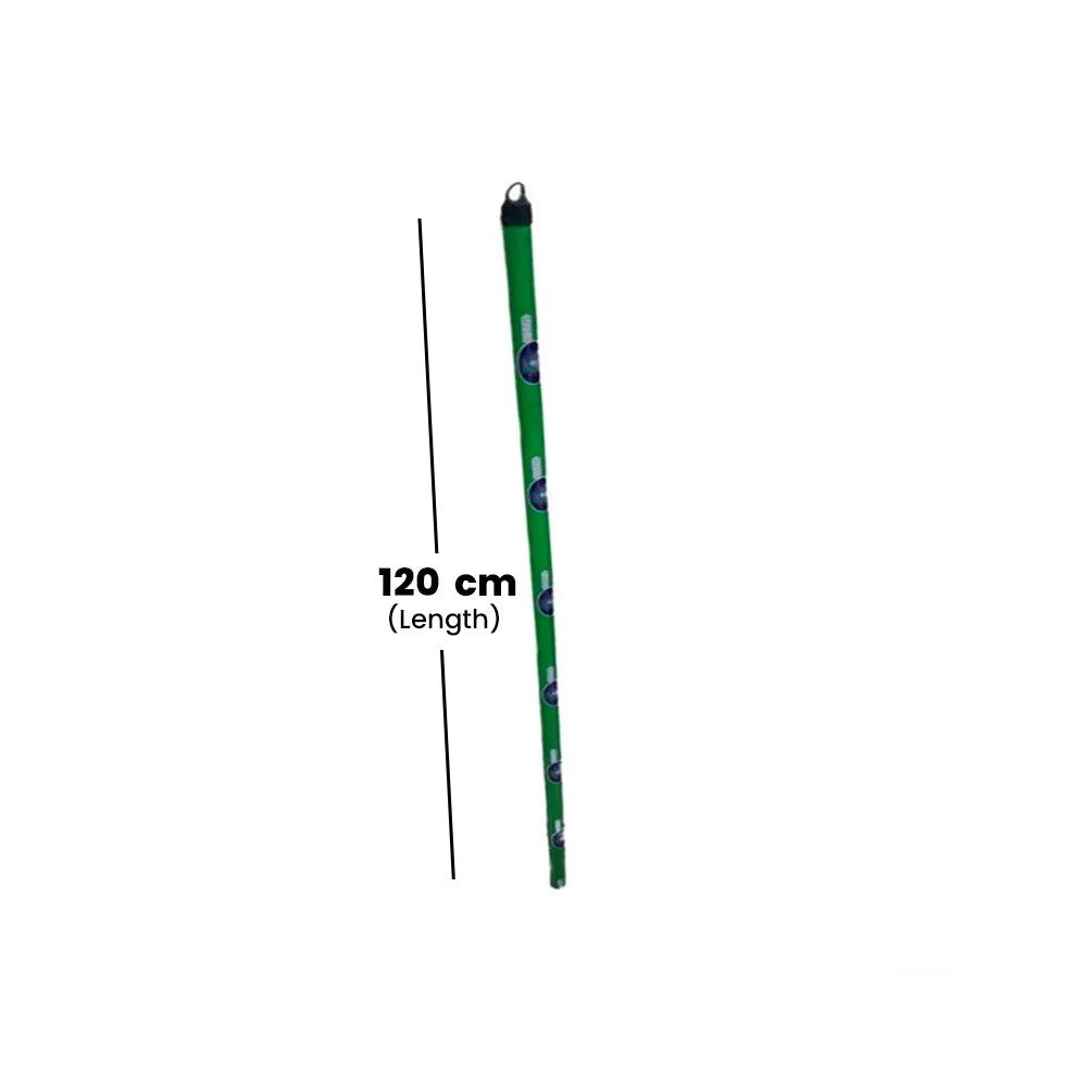 THS CJ999TH Green Plastic Coated Wooden Handle With Thread 120cm