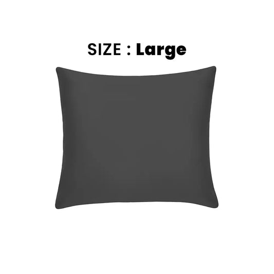 ths giza cotton large cushion cover charcoal grey