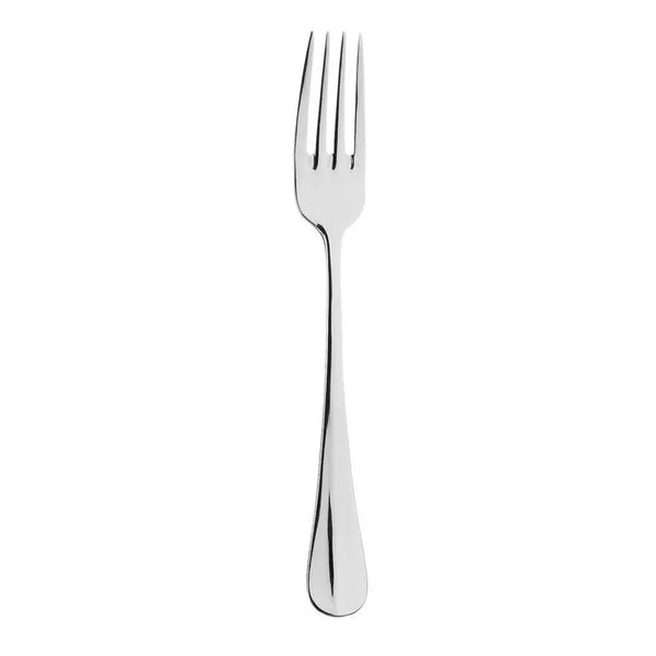 Sola Hollands Glad Dessert Fork Silver 18/10 Stainless Steel 3mm, Length 185mm - Pack Of 12