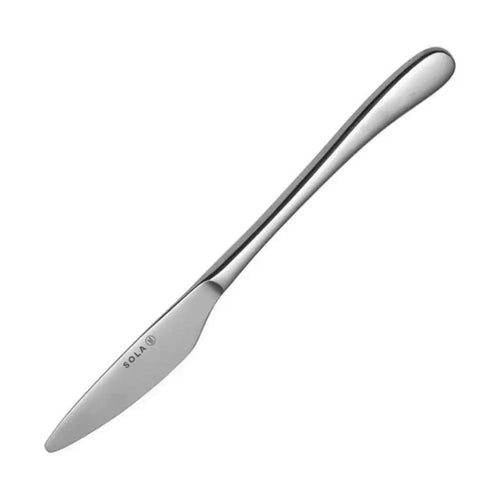 Sola Oasis Table Knife Silver 18/10 Stainless Steel 10mm, Length 229mm - Pack of 12