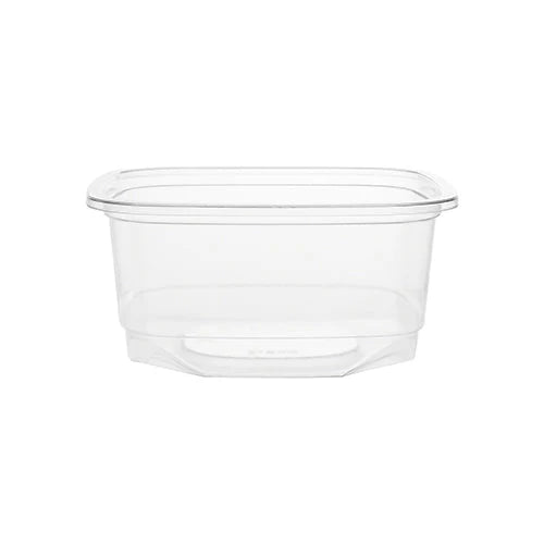 Hotpack Square PET Deli Container Without Lid, 237 ml, 500 PCs