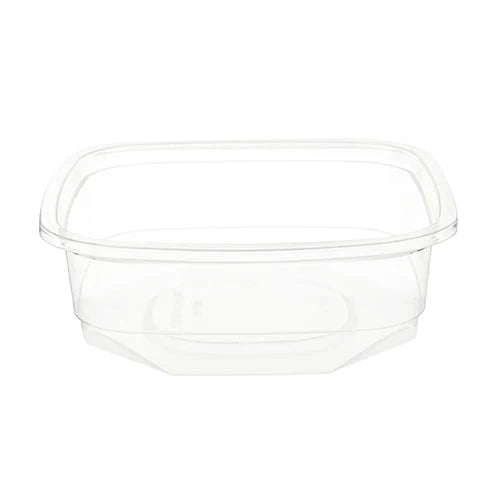 Hotpack Square PET Deli Container Without Lid, 237 ml, 500 PCs