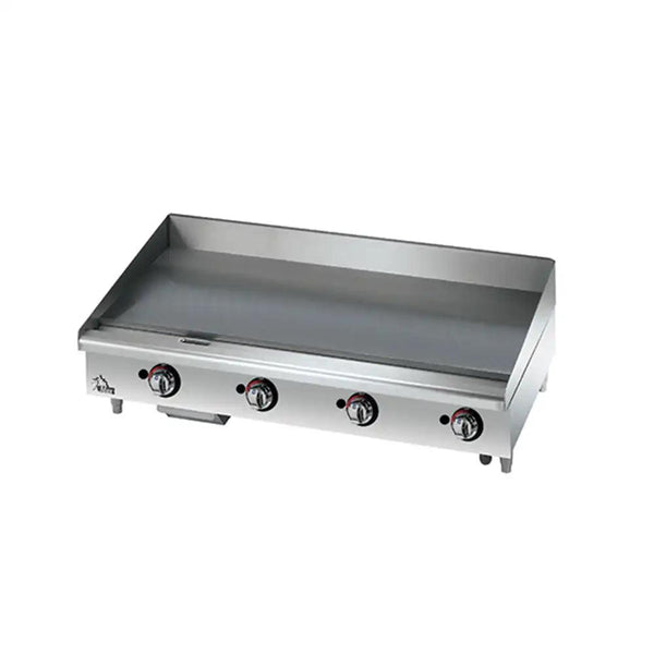 star manufacturing usa 648mf gas countertop griddle modulating thermostat stainless steel 122 x 73 7 x 39 4 cm 4 knobs control