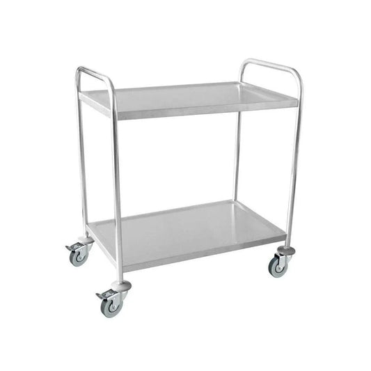 Sunnex CTR-L2 Stainless Steel 2 Tier Serving Trolley 86 x 54 x 94 cm