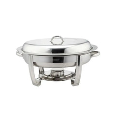 Sunnex Stainless Steel Regal Chafer Oval, 5.5 Ltr, 59.7 x 34.7 x 26.2 cm