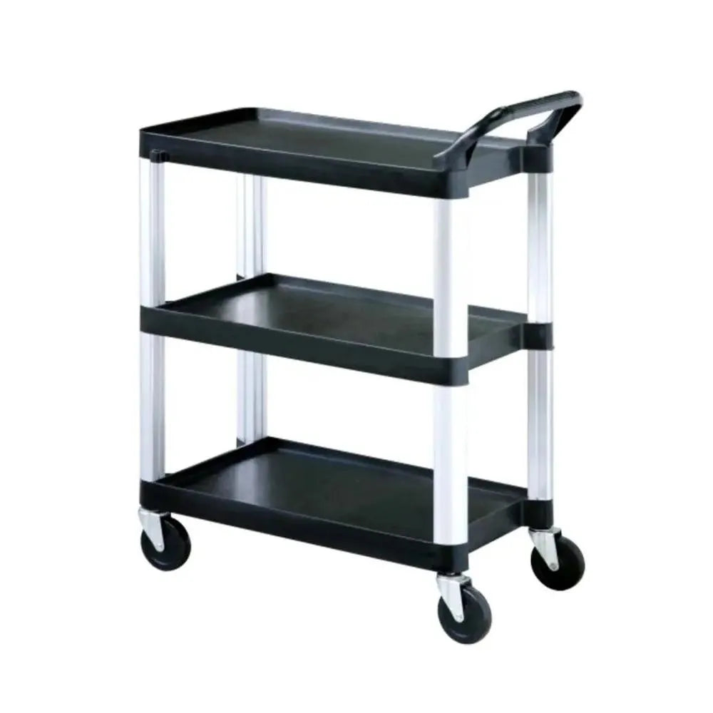 Sunnex Steel-Plastic Service Trolley Black/White, 72.7 x 43.2 x 41 cm