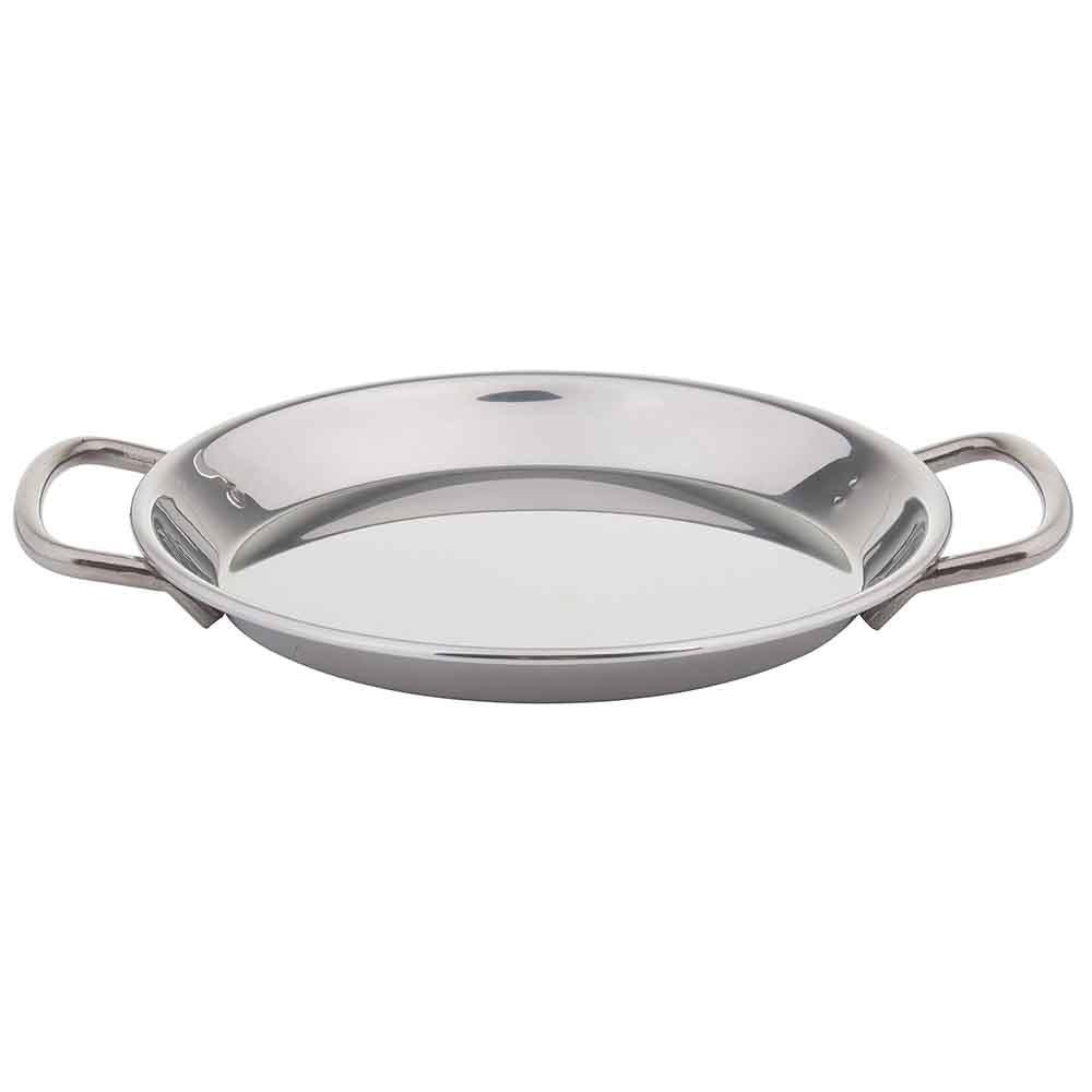 Tablecraft 10290 Stainless Steel mini Paella With handles 6 Oz, 19 x 15 x 2 cm