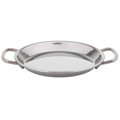 Tablecraft 10290 Stainless Steel mini Paella With handles 6 Oz, 19 x 15 x 2 cm