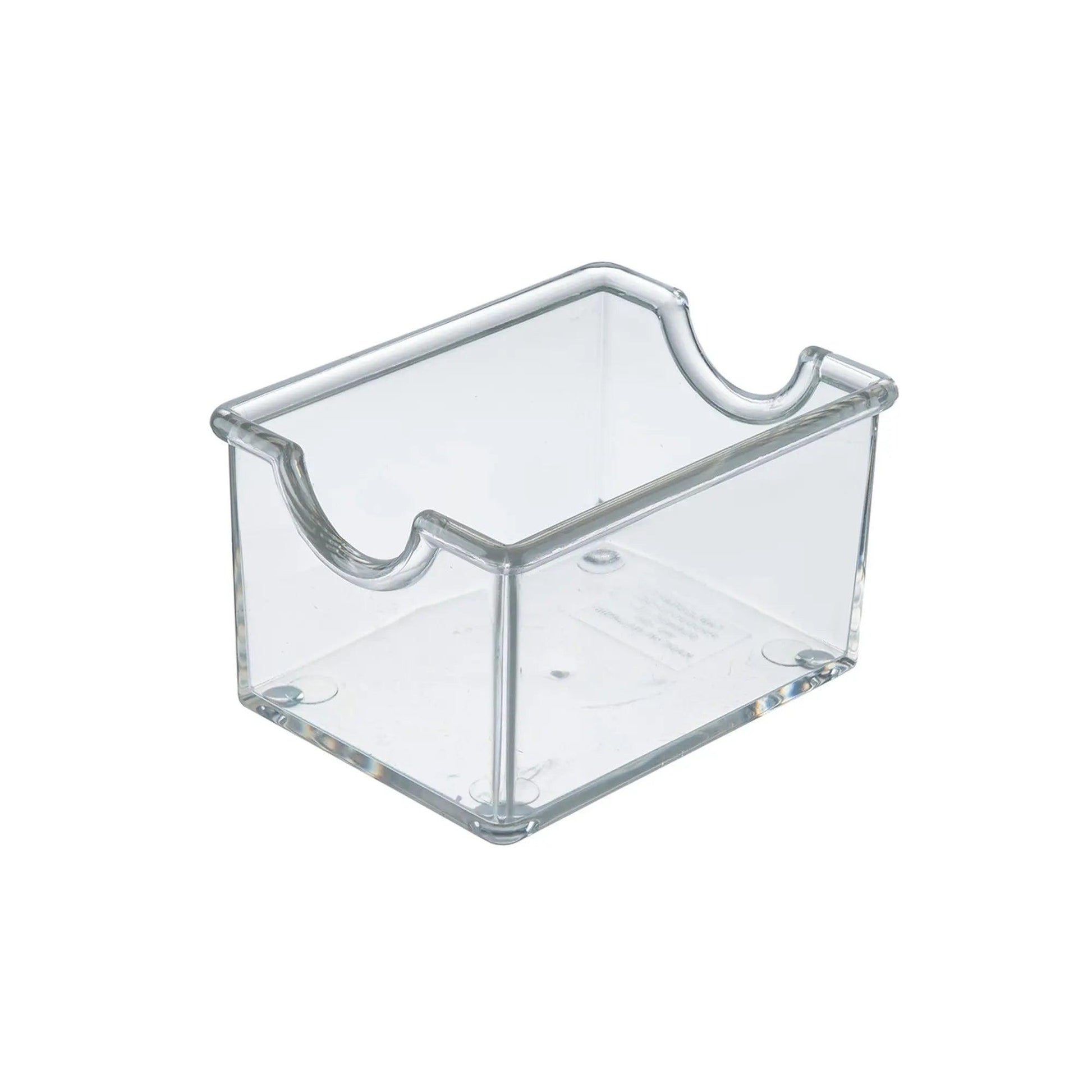 Tablecraft 10308 Polystyrene Clear Sugar Pack Holder - HorecaStore