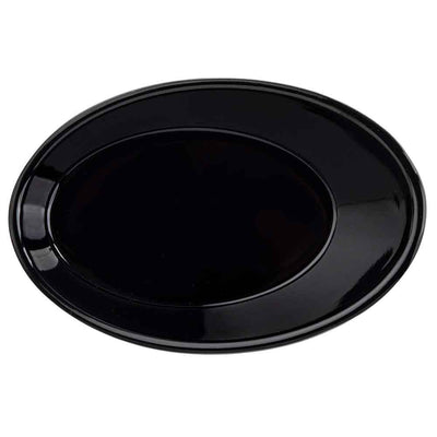 Tablecraft 10313BK melamine Oval Mini Dish 0.75 Oz, Black 9 x 6 x 3 cm